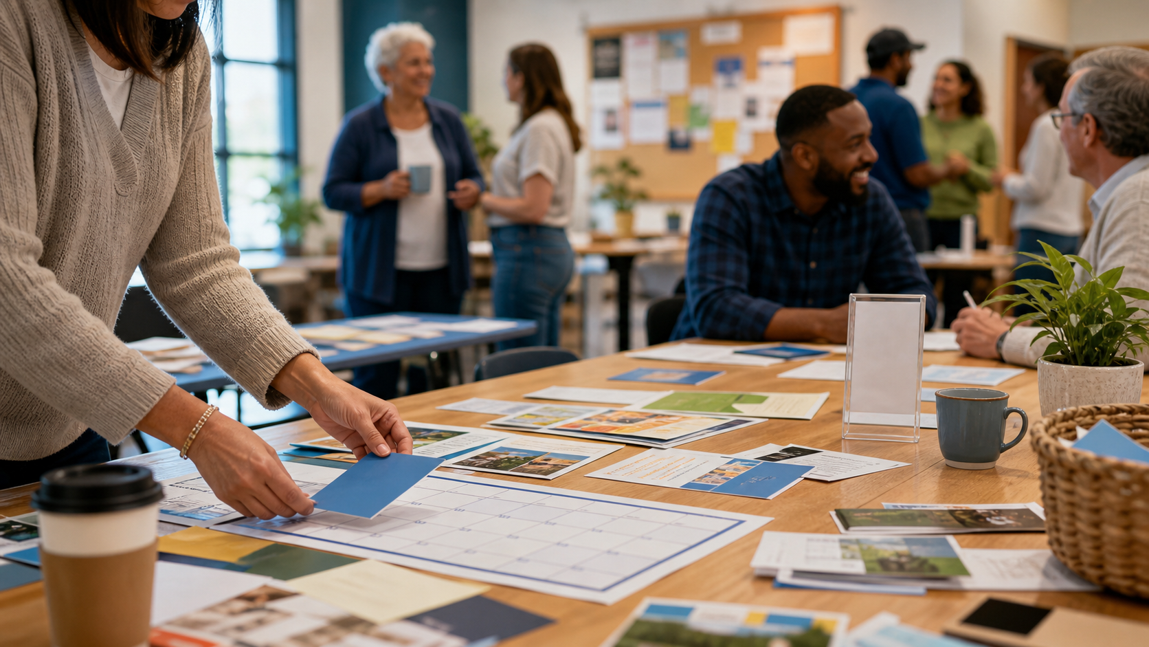 Illustrative editorial scene for community resilience